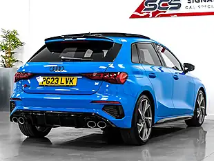 Used 2023 Audi S3 Vorsprung Sportback Blue - Interior and Exterior details 5