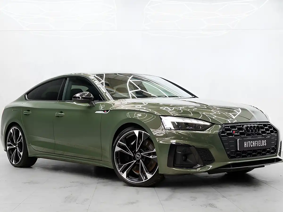 Used 2023 Audi S5 Black Edition District Green - Metallic - Front View