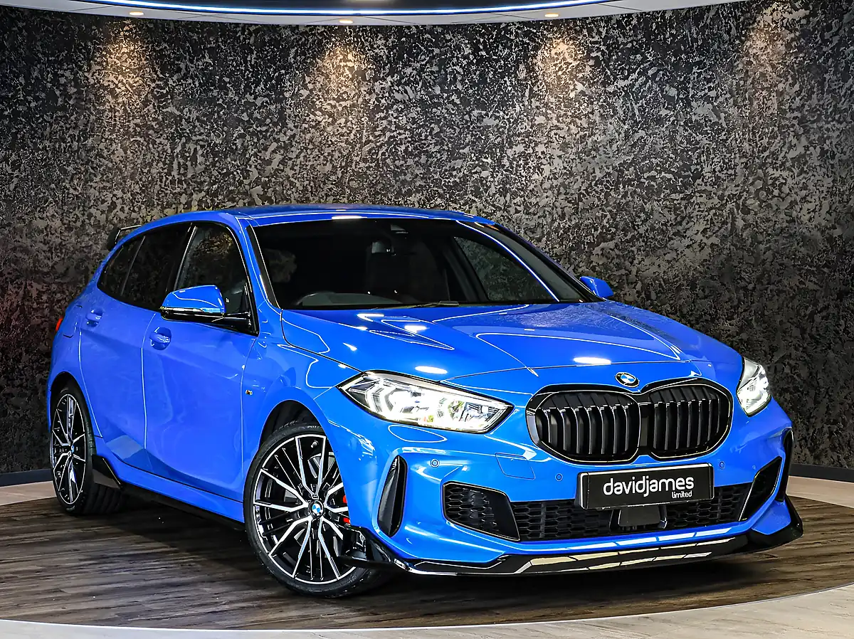 Used 2023 BMW 1 Series 128ti Misano Blue - Front View