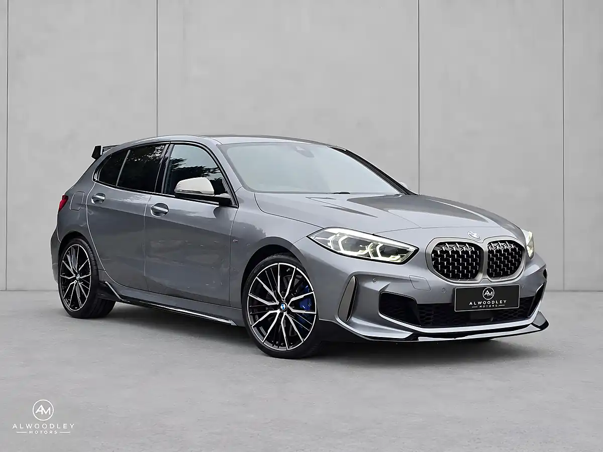 Used 2023 BMW 1 Series M135i Grey - Front View