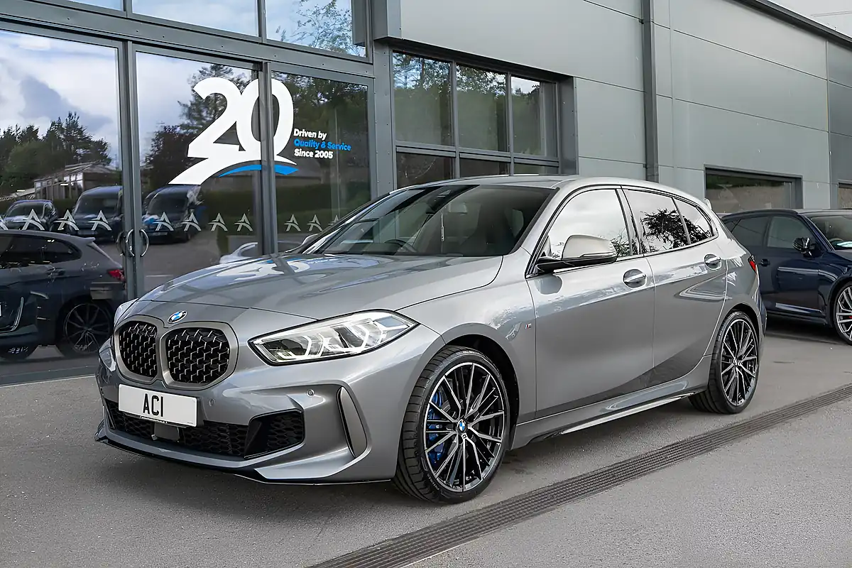 Used 2023 BMW 1 Series M135i Skyscraper Grey Metallic - Interior and Exterior details 11