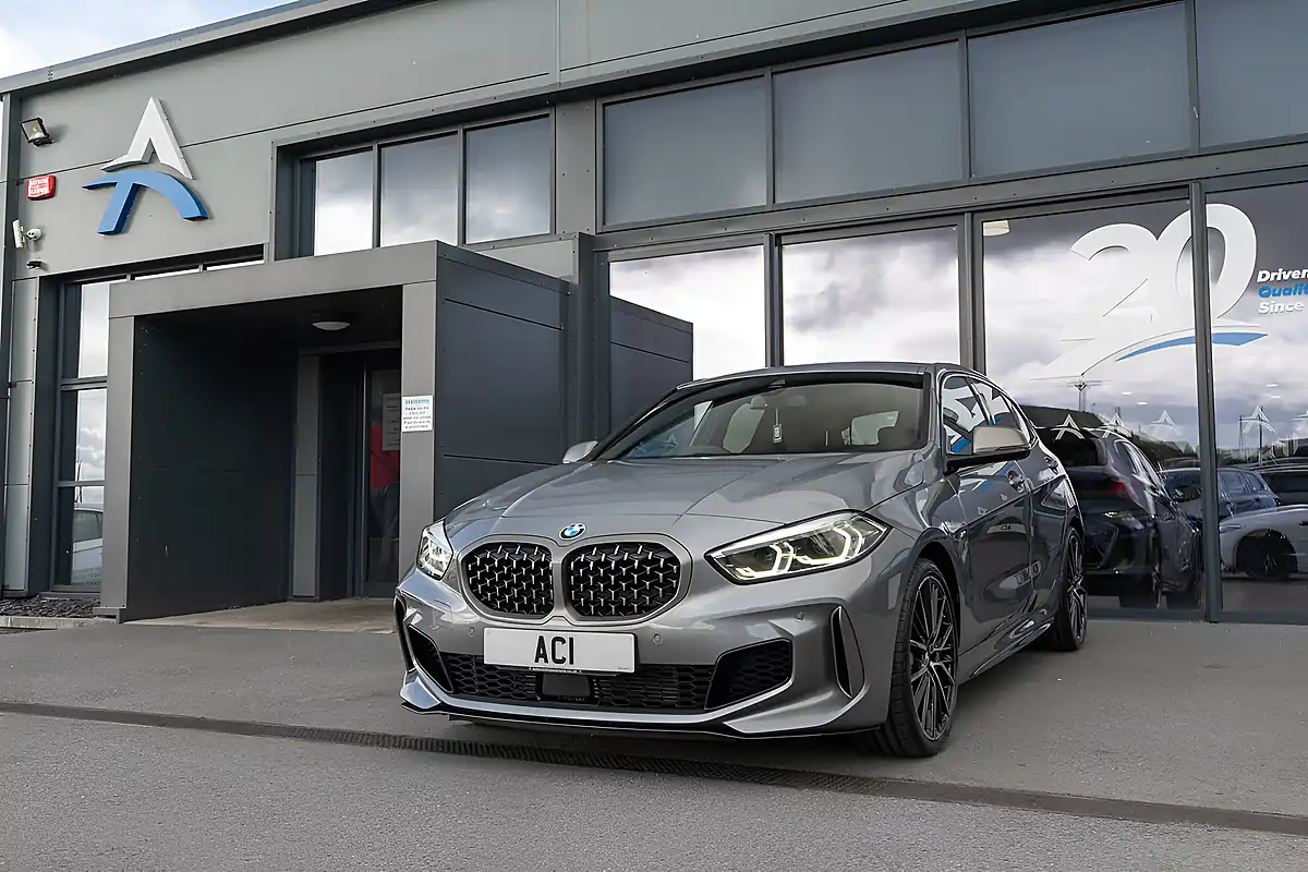 Used 2023 BMW 1 Series M135i Skyscraper Grey Metallic - Interior and Exterior details 13