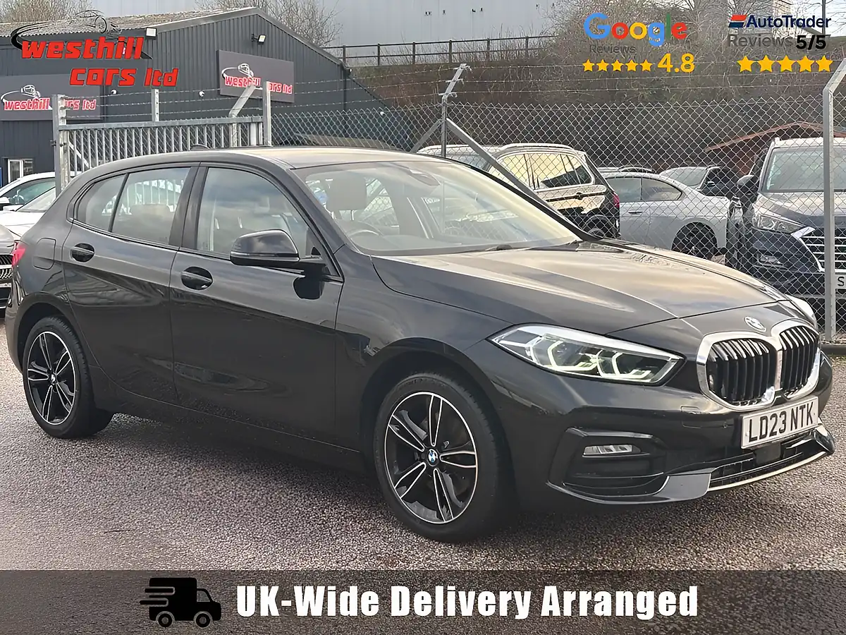 Used 2023 BMW 1 Series Sport Black Sapphire - Front View