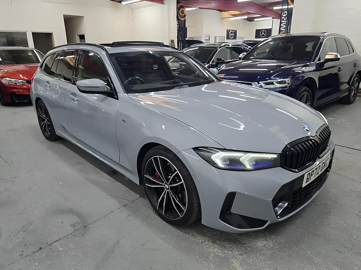 Used 2023 BMW 3 Series M Sport Touring Grey - Front View