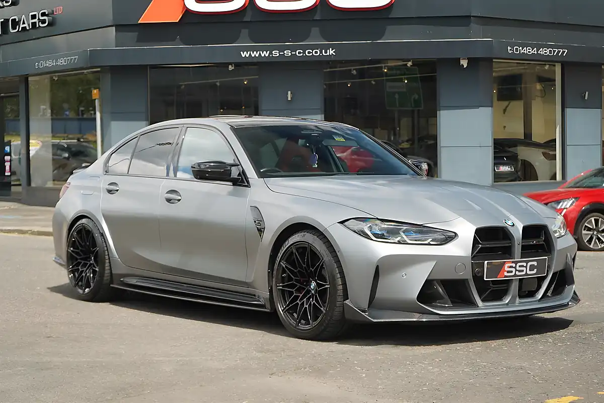 Used 2023 BMW M3 Competition Frozen Pure Grey - Interior and Exterior details 4