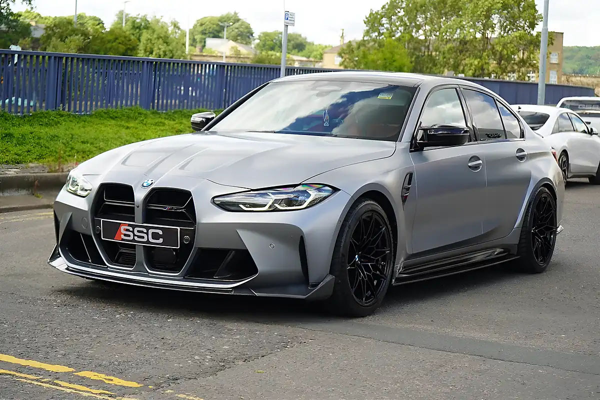 Used 2023 BMW M3 Competition Frozen Pure Grey - Interior and Exterior details 6
