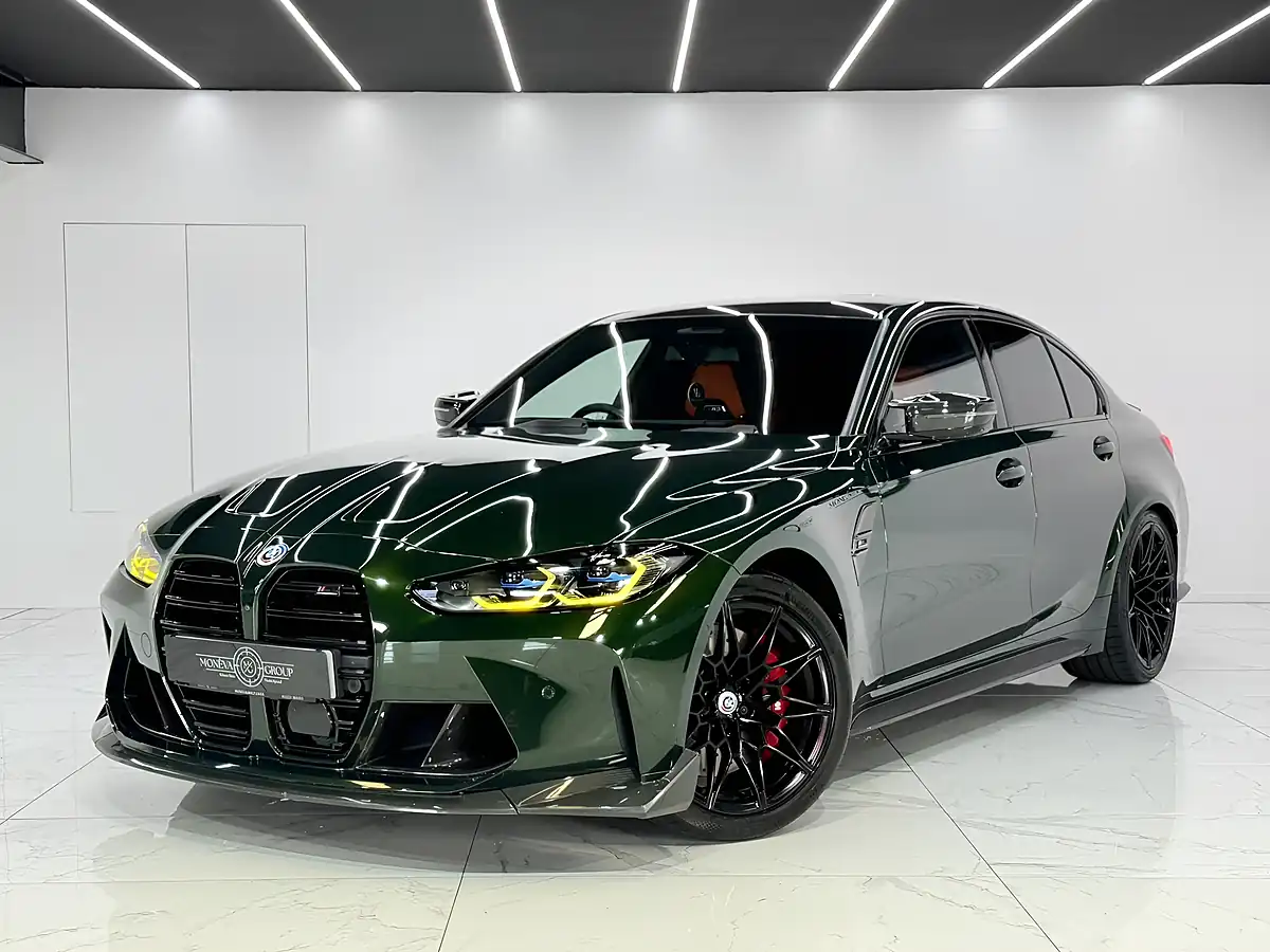 Used 2023 BMW M3 Competition Green - Interior and Exterior details 2