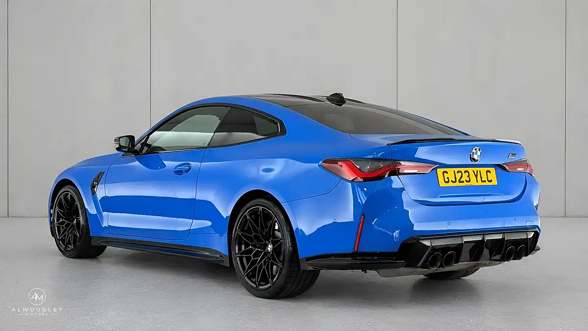 Used 2023 BMW M4 Competition Blue - Interior and Exterior details 3