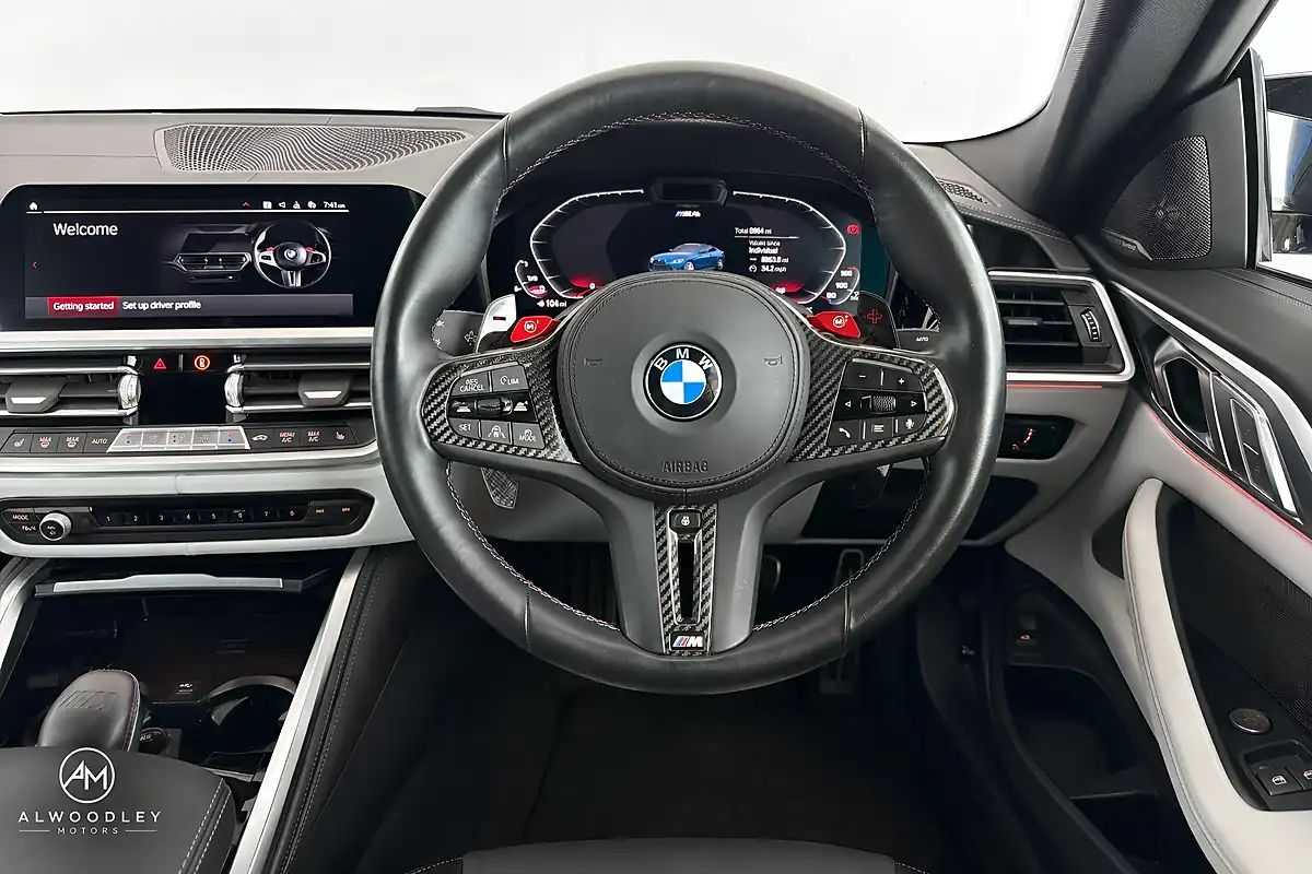 Used 2023 BMW M4 Competition Blue - Interior and Exterior details 7