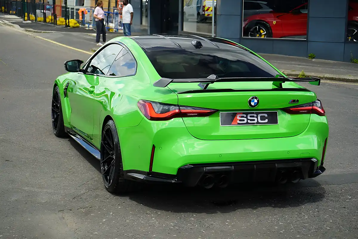 Used 2023 BMW M4 Competition Verde Mantis - Interior and Exterior details 11