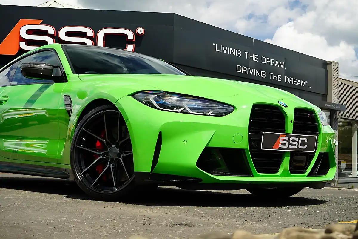 Used 2023 BMW M4 Competition Verde Mantis - Interior and Exterior details 19