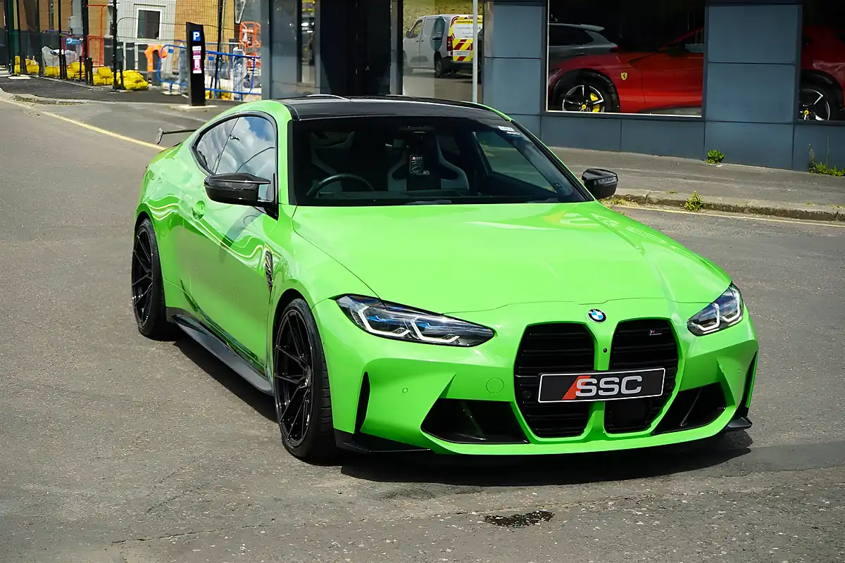 Used 2023 BMW M4 Competition Verde Mantis - Interior and Exterior details 5