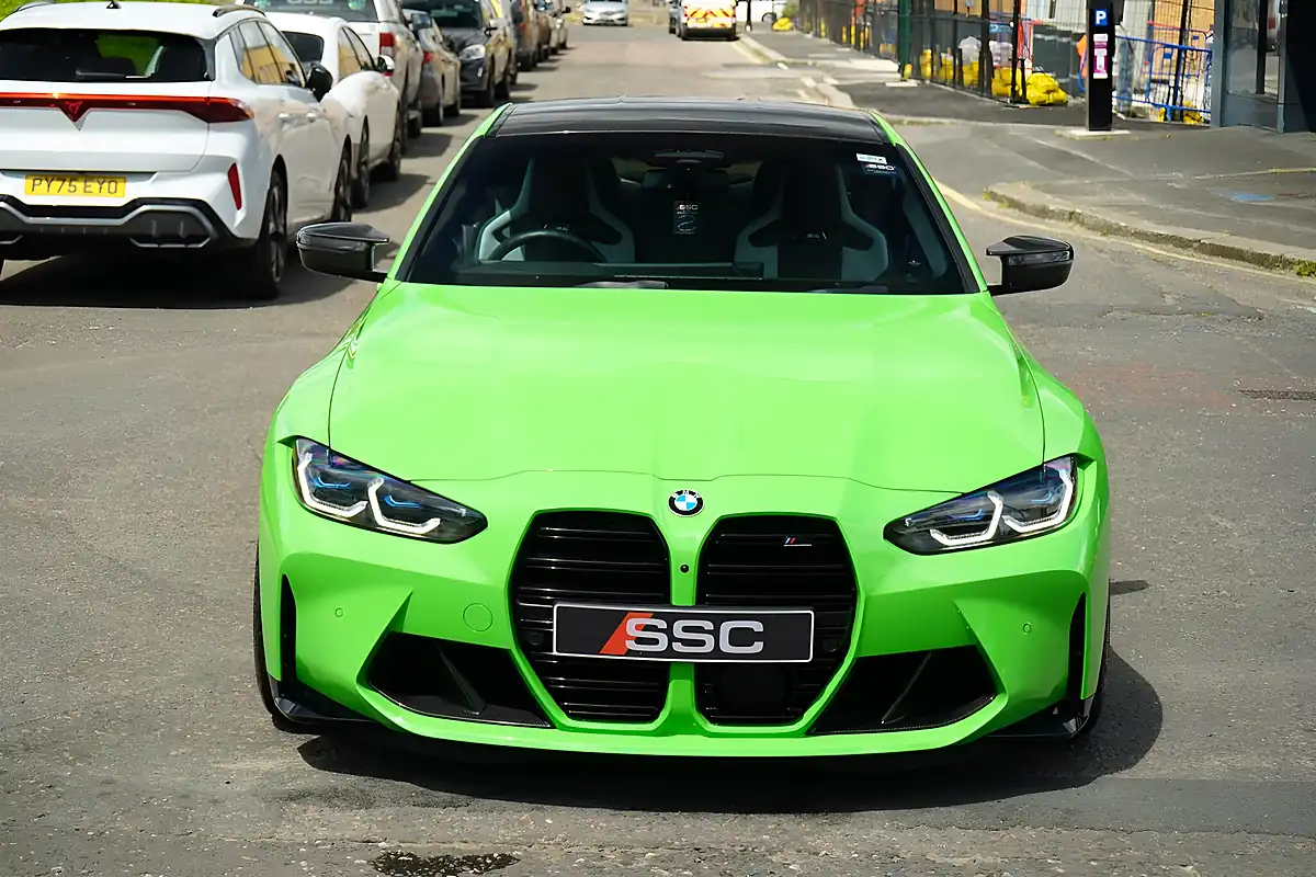 Used 2023 BMW M4 Competition Verde Mantis - Interior and Exterior details 6