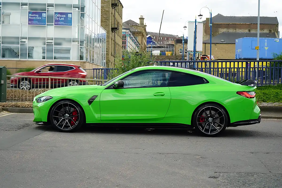 Used 2023 BMW M4 Competition Verde Mantis - Interior and Exterior details 9