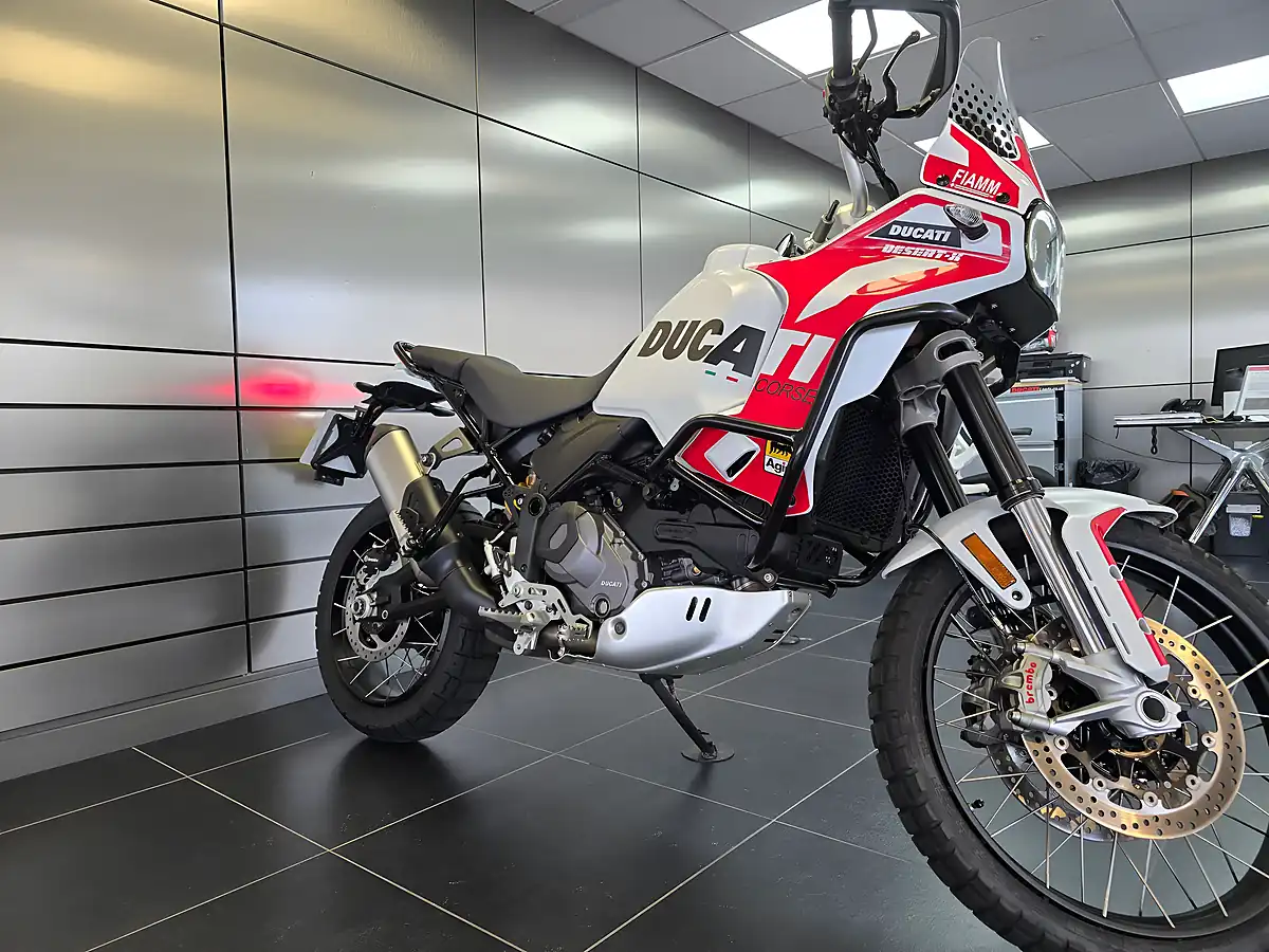 Used 2023 Ducati Desertx White - Interior and Exterior details 11