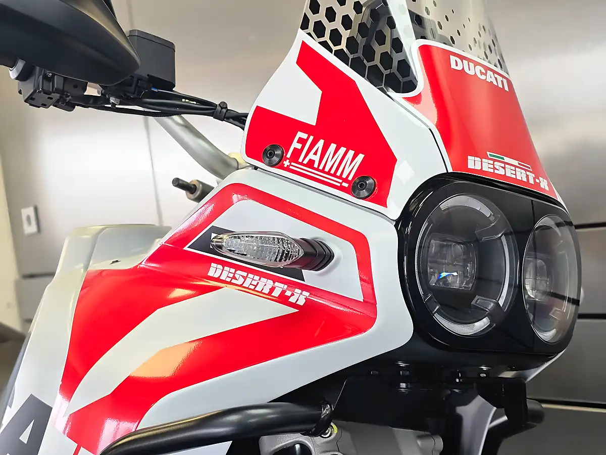 Used 2023 Ducati Desertx White - Interior and Exterior details 9