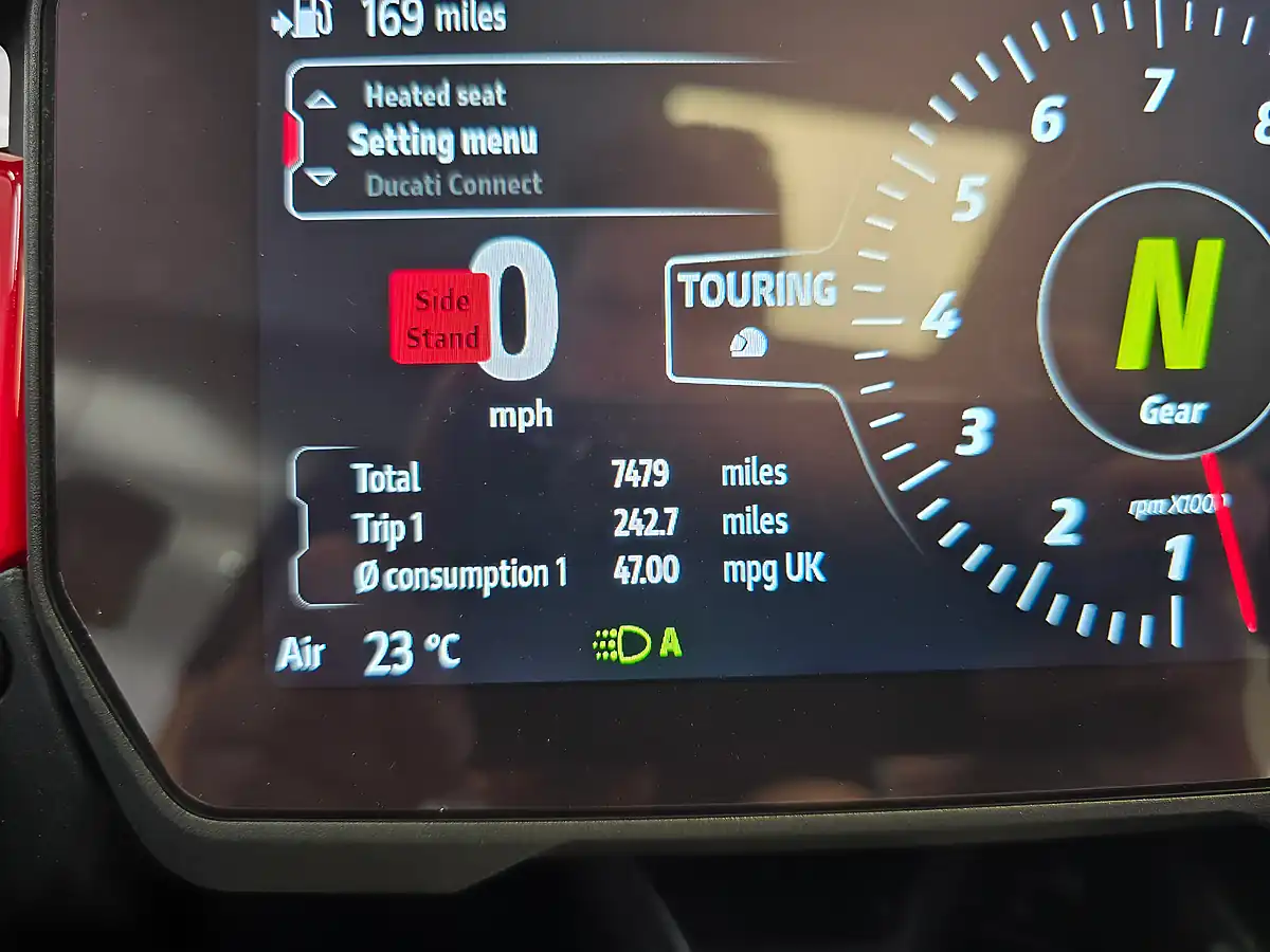 Used 2023 Ducati Multistrada V4 Rally Red - Interior and Exterior details 13