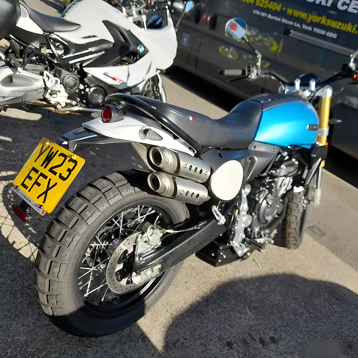 Used 2023 Fantic Scrambler 700 Caballero Blue - Interior and Exterior details 4