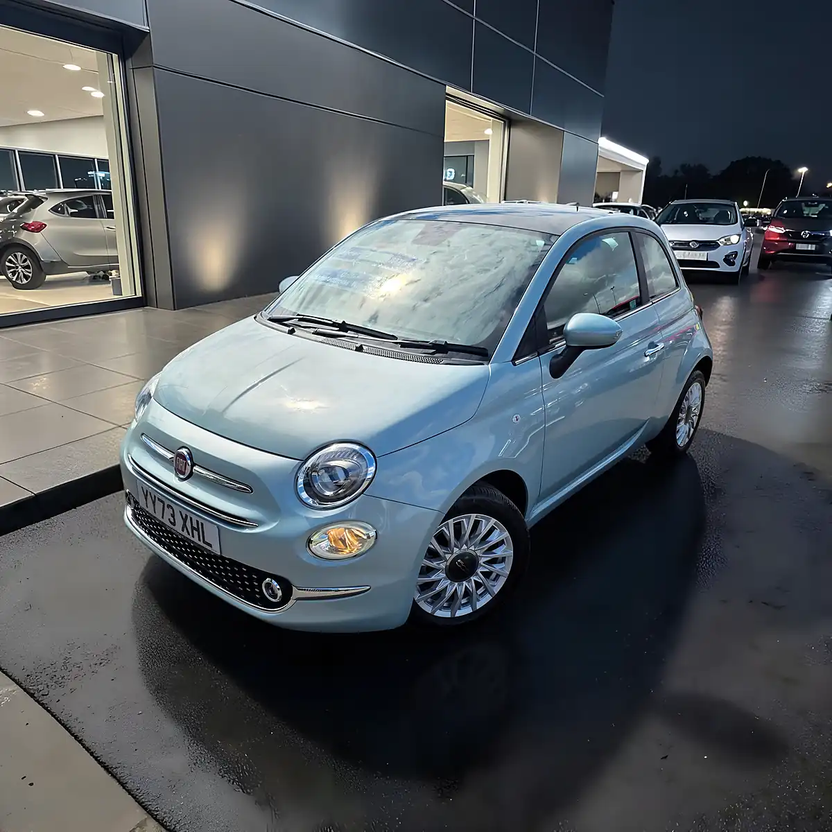 Used 2023 Fiat 500 Edition Celestial Blue Premium - Front View