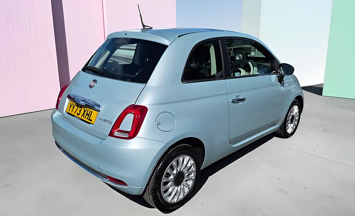 Used 2023 Fiat 500 Edition Celestial Blue Premium - Interior and Exterior details 2