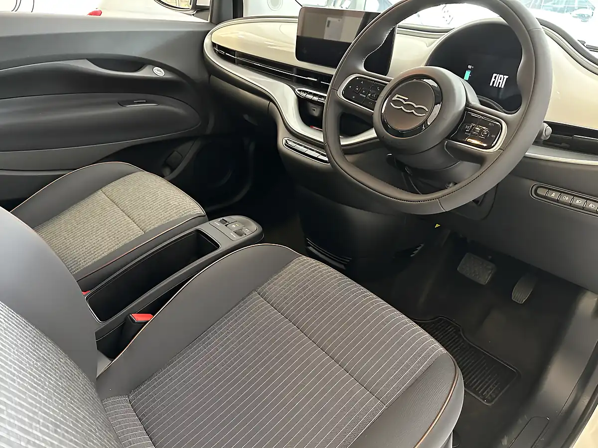 Used 2023 Fiat 500 Icon 3DR White - Interior and Exterior details 2