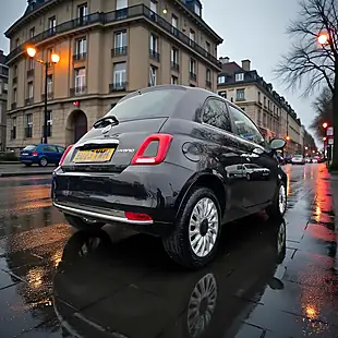 Used 2023 Fiat 500 M/H Edition Absolute Black With Black Roof - Interior and Exterior details 10