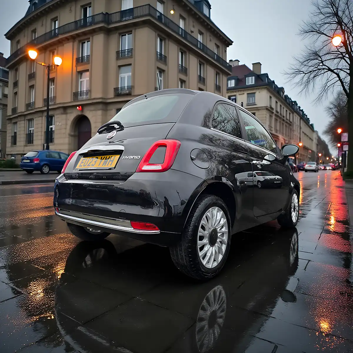 Used 2023 Fiat 500 M/H Edition Absolute Black With Black Roof - Interior and Exterior details 10