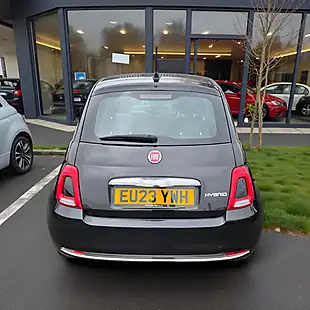 Used 2023 Fiat 500 M/H Edition Absolute Black With Black Roof - Interior and Exterior details 3