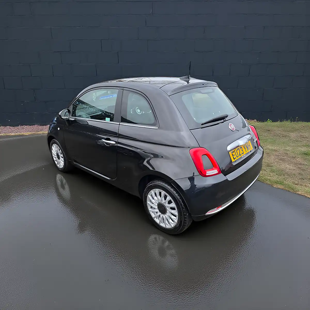 Used 2023 Fiat 500 M/H Edition Absolute Black With Black Roof - Interior and Exterior details 4