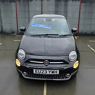 Used 2023 Fiat 500 M/H Edition Absolute Black With Black Roof - Interior and Exterior details 7