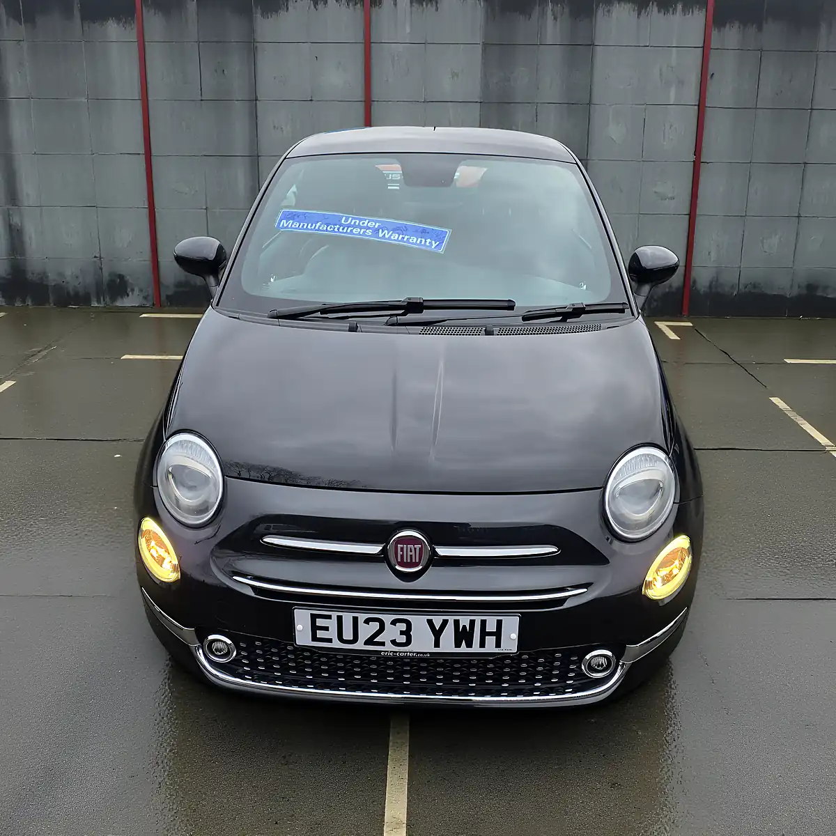 Used 2023 Fiat 500 M/H Edition Absolute Black With Black Roof - Interior and Exterior details 7