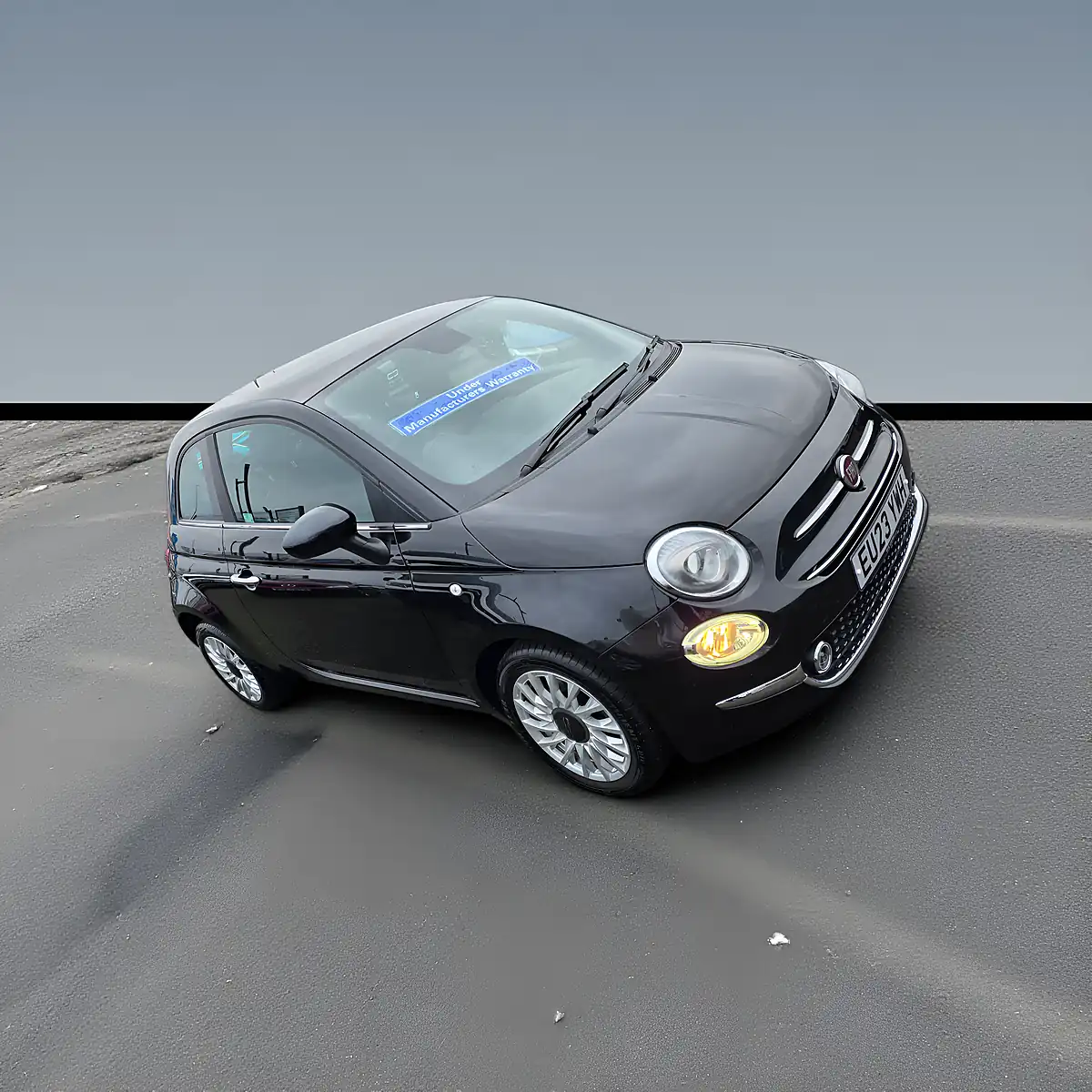 Used 2023 Fiat 500 M/H Edition Absolute Black With Black Roof - Interior and Exterior details 8