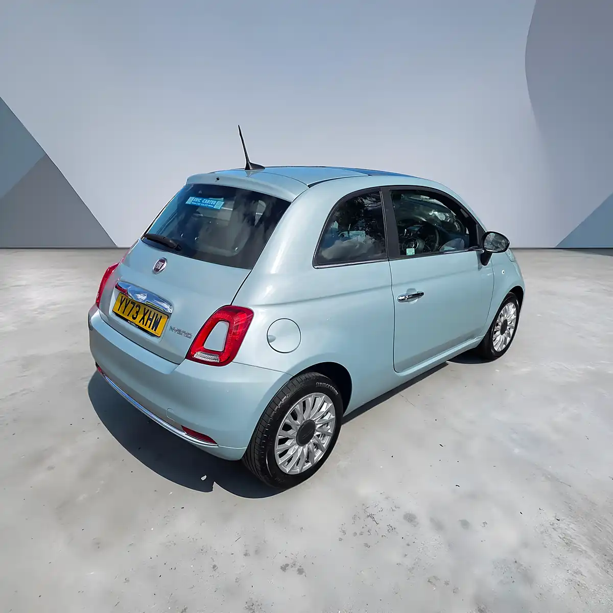 Used 2023 Fiat 500 M/H Edition Celestial Blue Premium - Interior and Exterior details 2