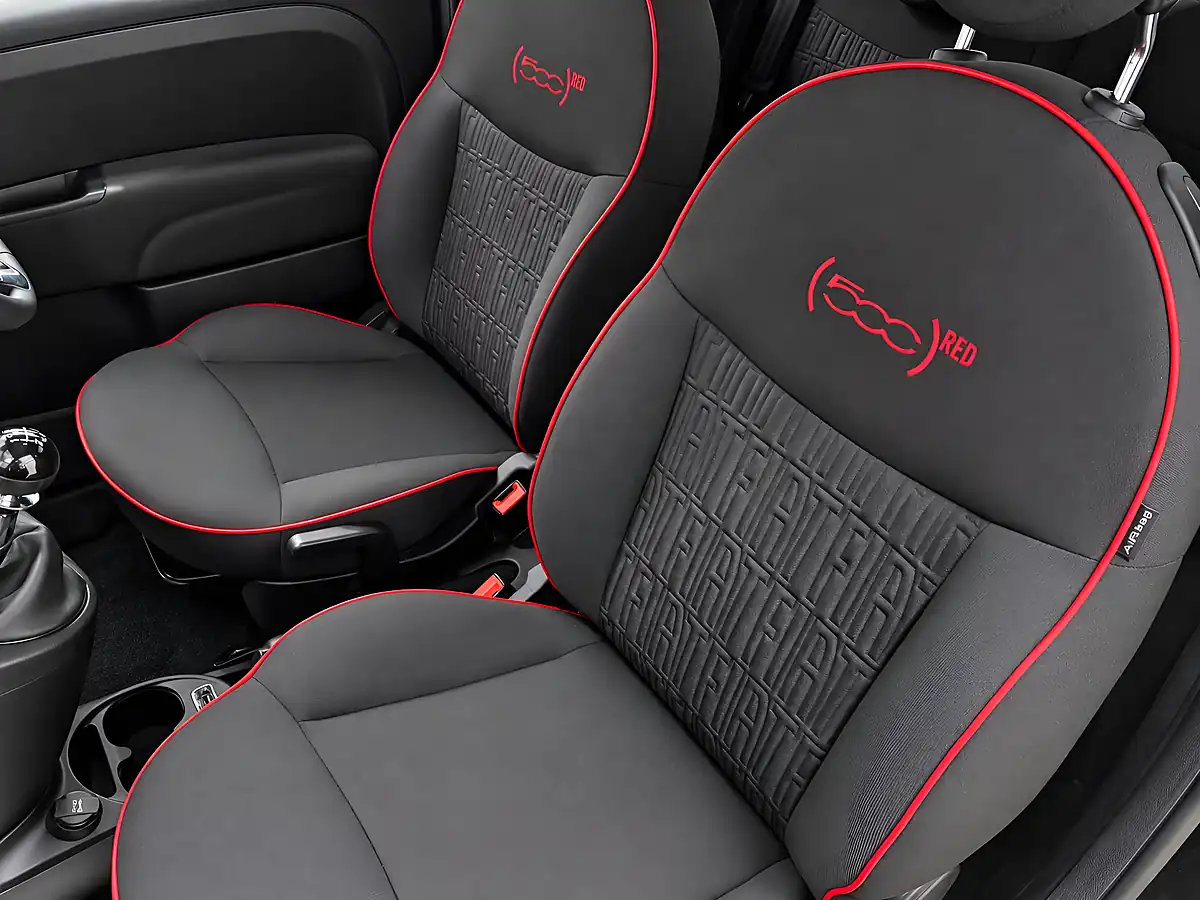 Used 2023 Fiat 500 Red Black - Interior and Exterior details 11