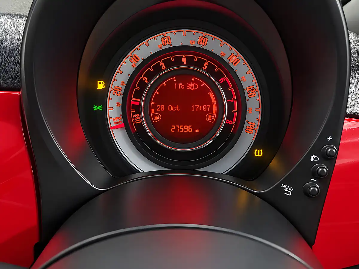 Used 2023 Fiat 500 Red Black - Interior and Exterior details 14