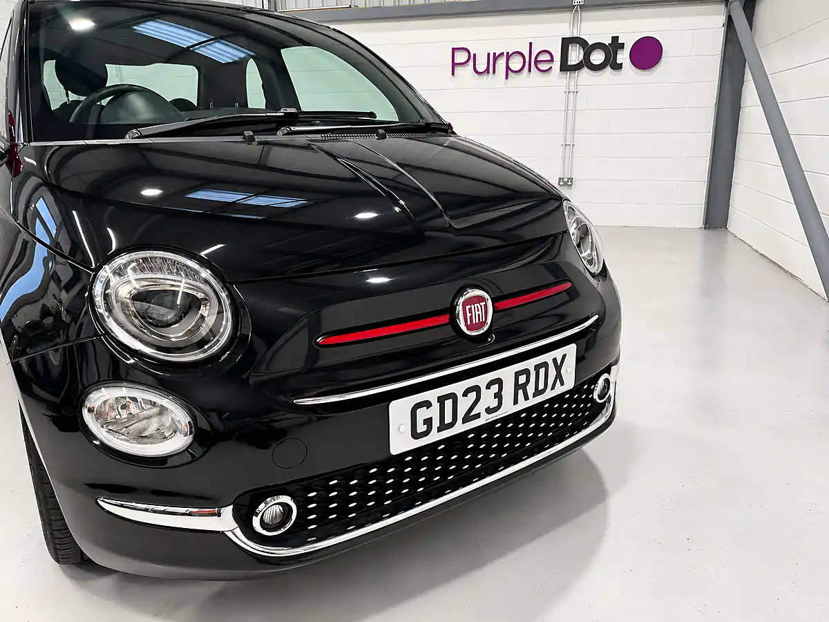 Used 2023 Fiat 500 Red Black - Interior and Exterior details 2