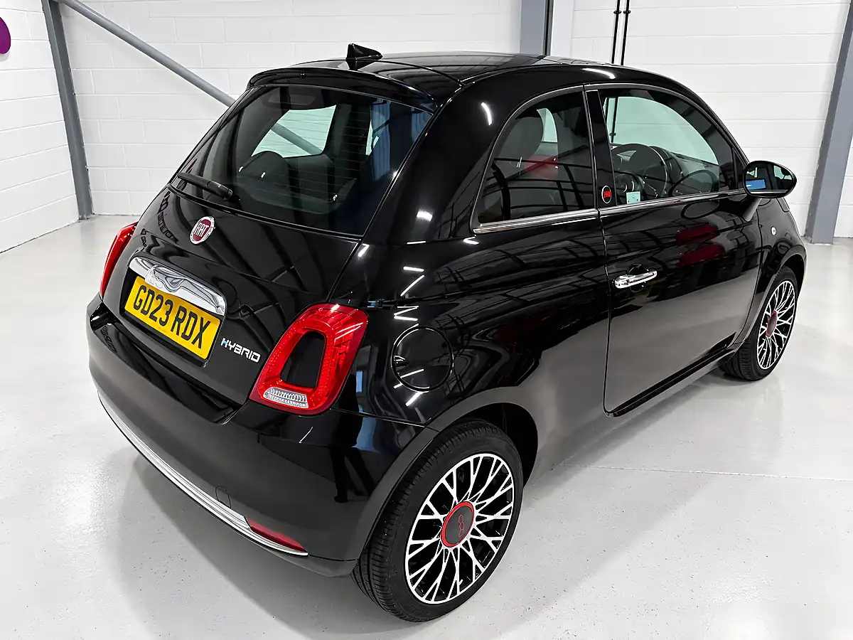 Used 2023 Fiat 500 Red Black - Interior and Exterior details 3