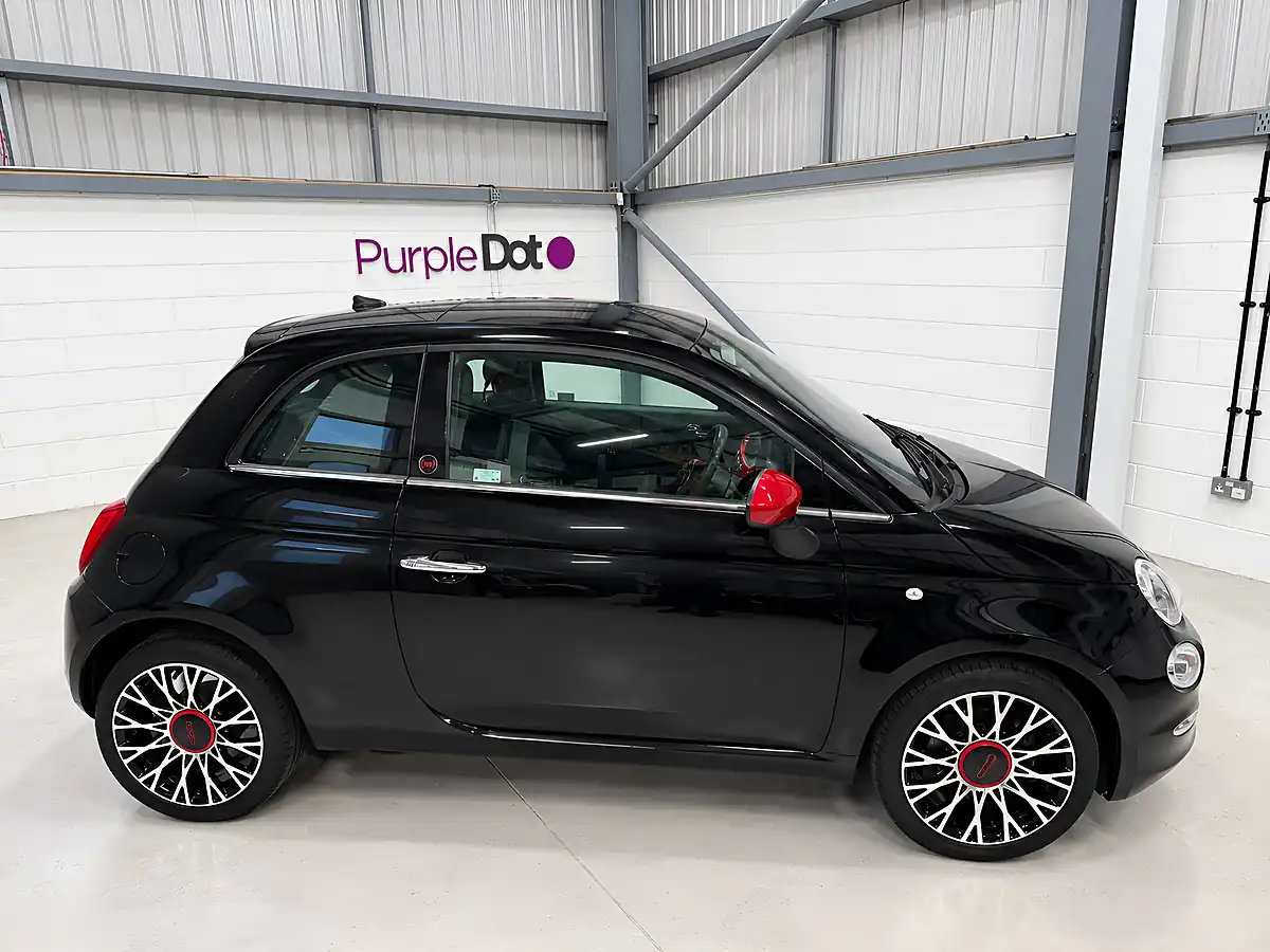 Used 2023 Fiat 500 Red Black - Interior and Exterior details 6