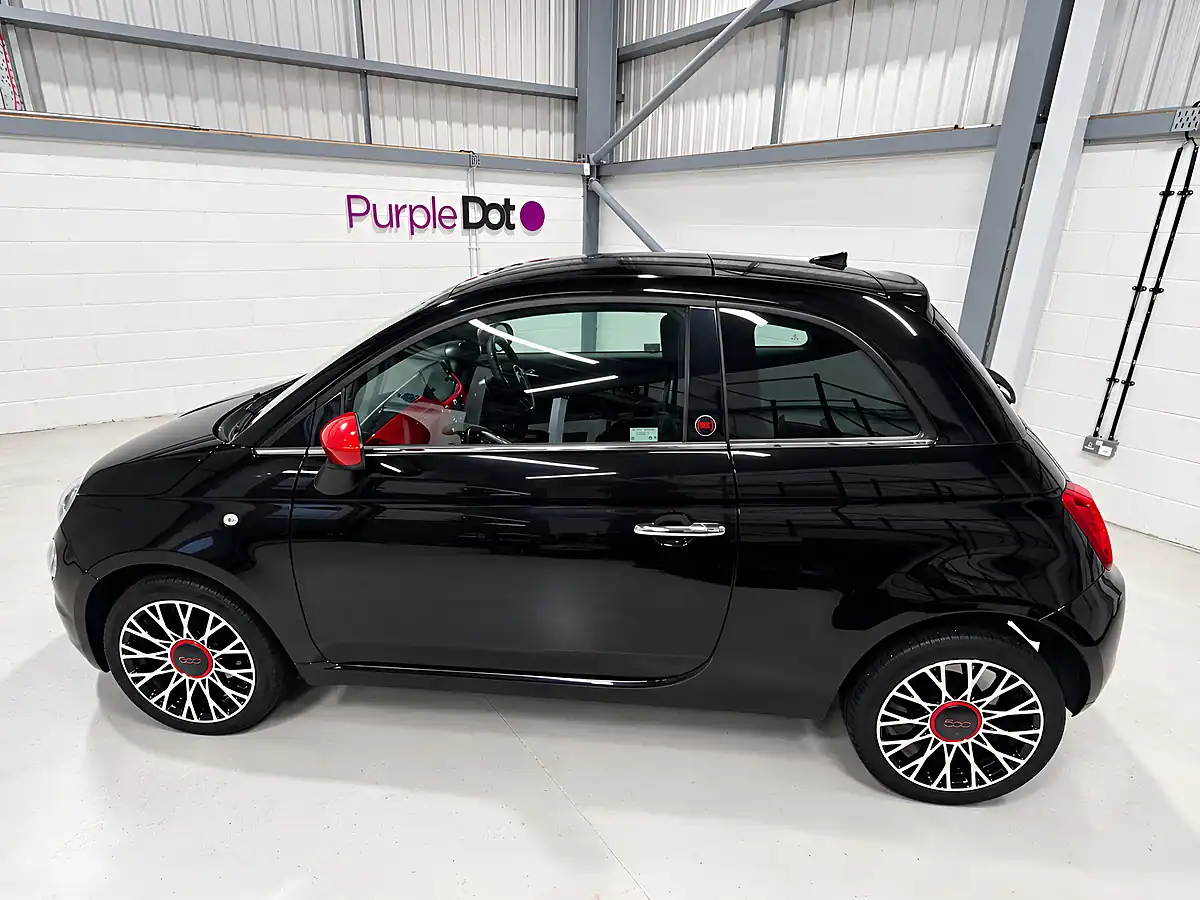 Used 2023 Fiat 500 Red Black - Interior and Exterior details 8