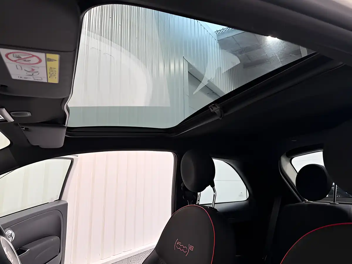 Used 2023 Fiat 500 Red Bossa Nova White - Interior and Exterior details 12