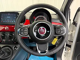 Used 2023 Fiat 500 Red Bossa Nova White - Interior and Exterior details 16