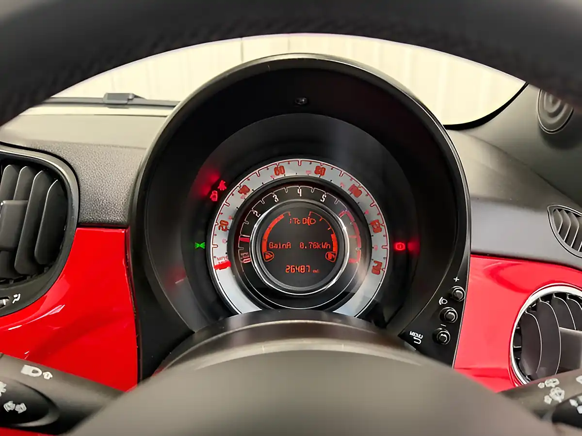 Used 2023 Fiat 500 Red Bossa Nova White - Interior and Exterior details 18