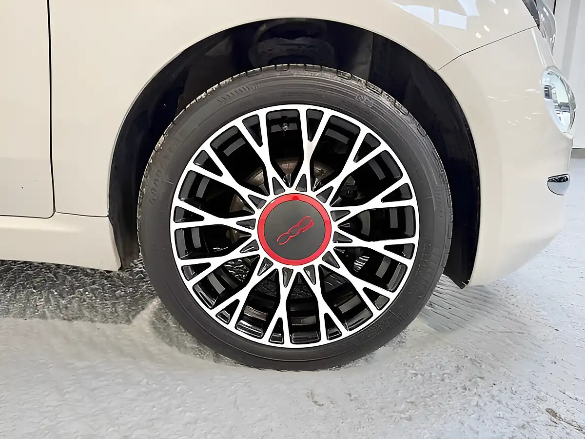 Used 2023 Fiat 500 Red Bossa Nova White - Interior and Exterior details 4