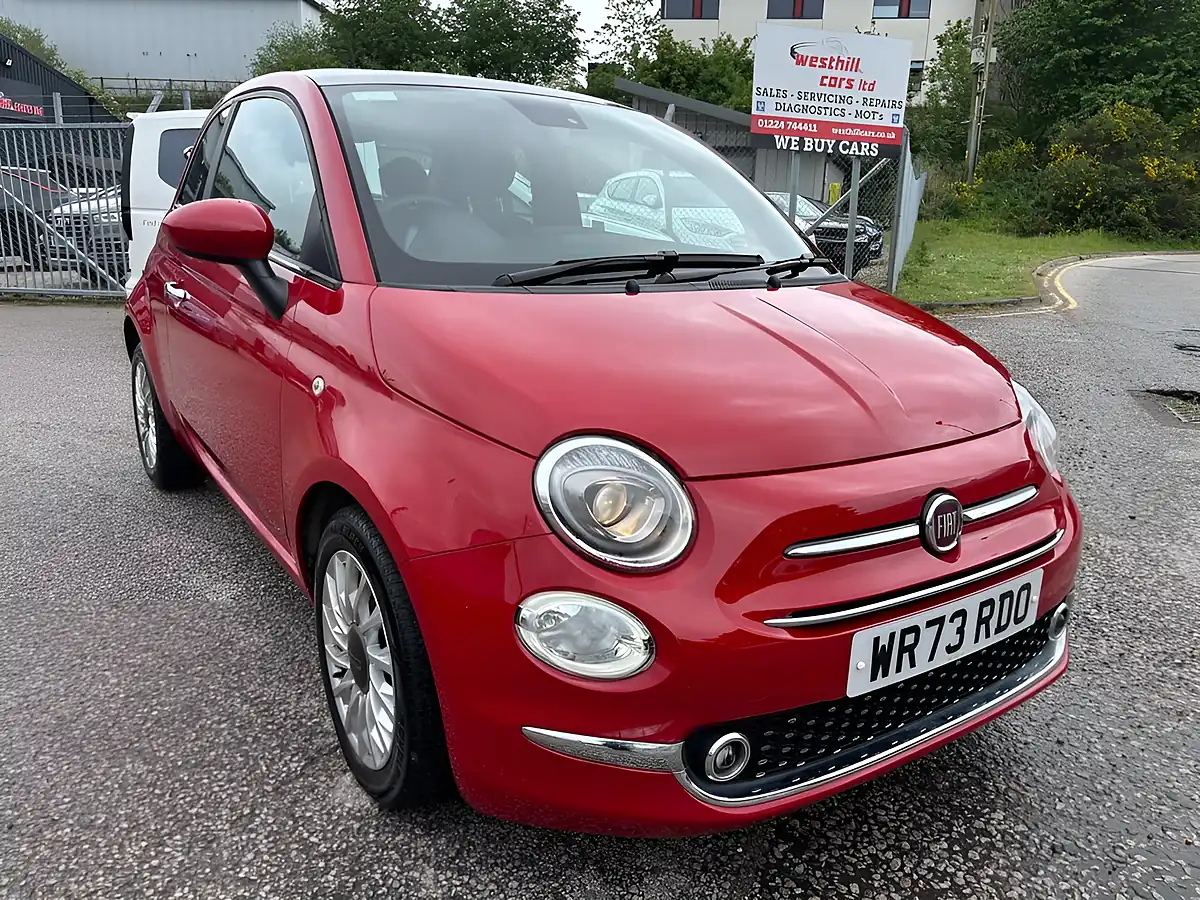 Used 2023 Fiat 500 Red - Front View