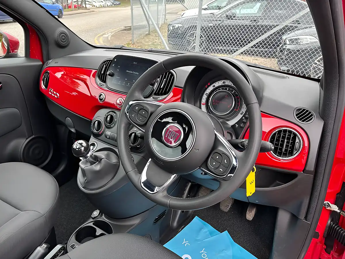 Used 2023 Fiat 500 Red - Interior and Exterior details 2