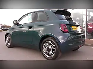 Used 2023 Fiat 500E Icon Green - Interior and Exterior details 2