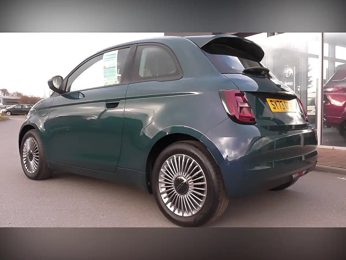 Used 2023 Fiat 500E Icon Green - Interior and Exterior details 2
