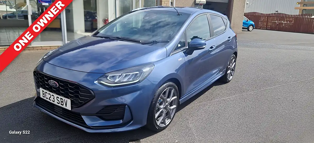 Used 2023 Ford Fiesta ST-Line Blue - Front View