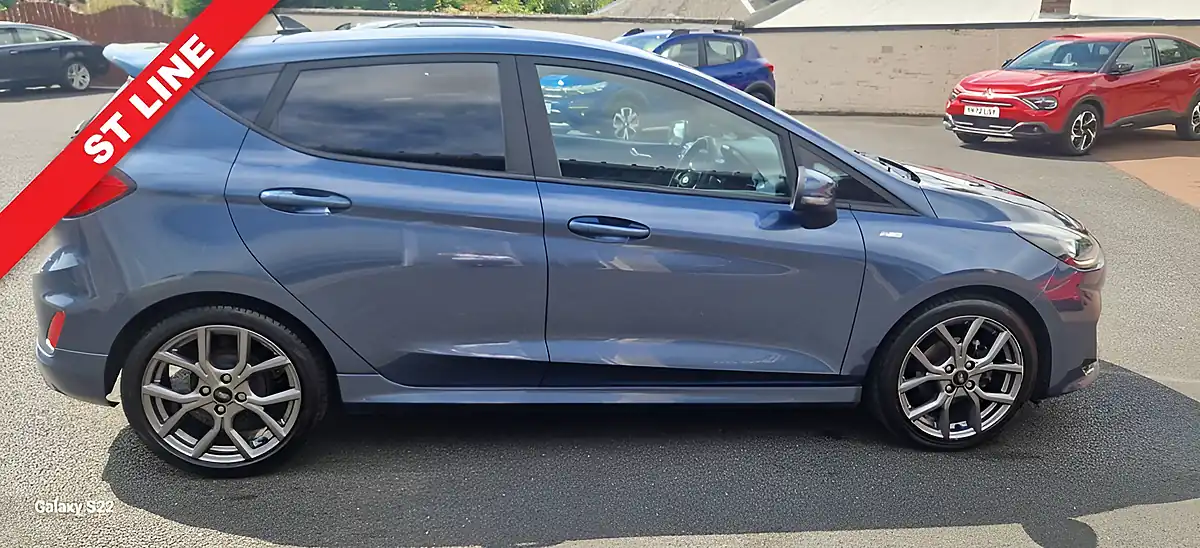 Used 2023 Ford Fiesta ST-Line Blue - Interior and Exterior details 2
