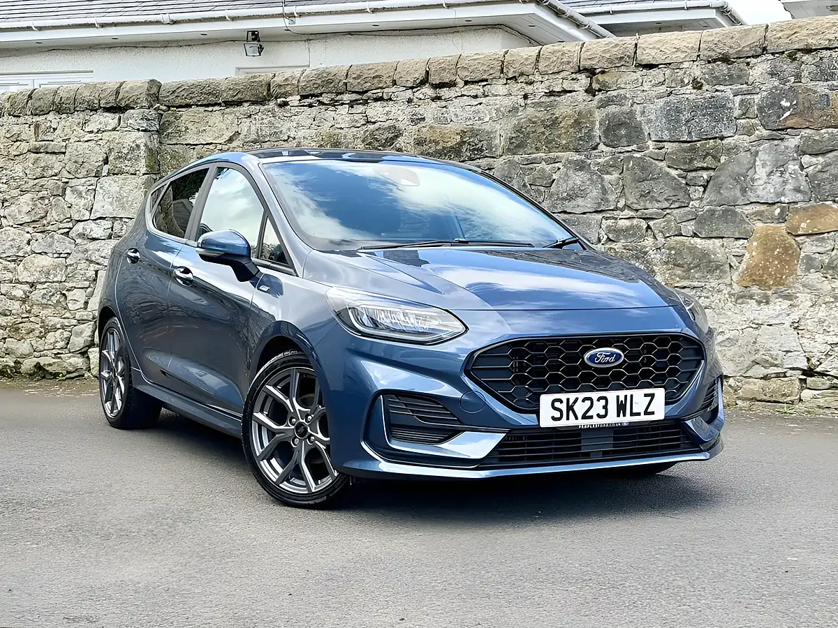 Used 2023 Ford Fiesta ST-Line Chrome Blue Metallic - Front View